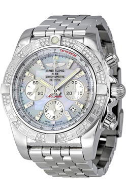 Breitling Chronomat 44 Mother of Pearl Diamant Hommes AB0 Montre Réplique