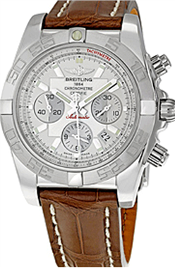 Breitling Chronomat B01 Silver Dial Chronographe Hommes Montre Réplique