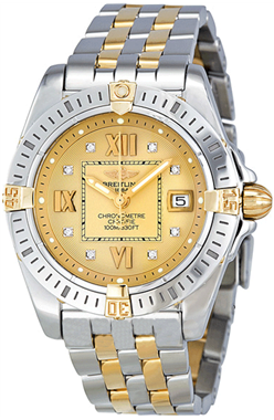 Breitling Cockpit Lady Diamant Or Dial Two-Tone B7135612 Montre Réplique