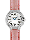 Cartier Ballon Bleu Diamants Pink Dames WE900351 Montre Réplique