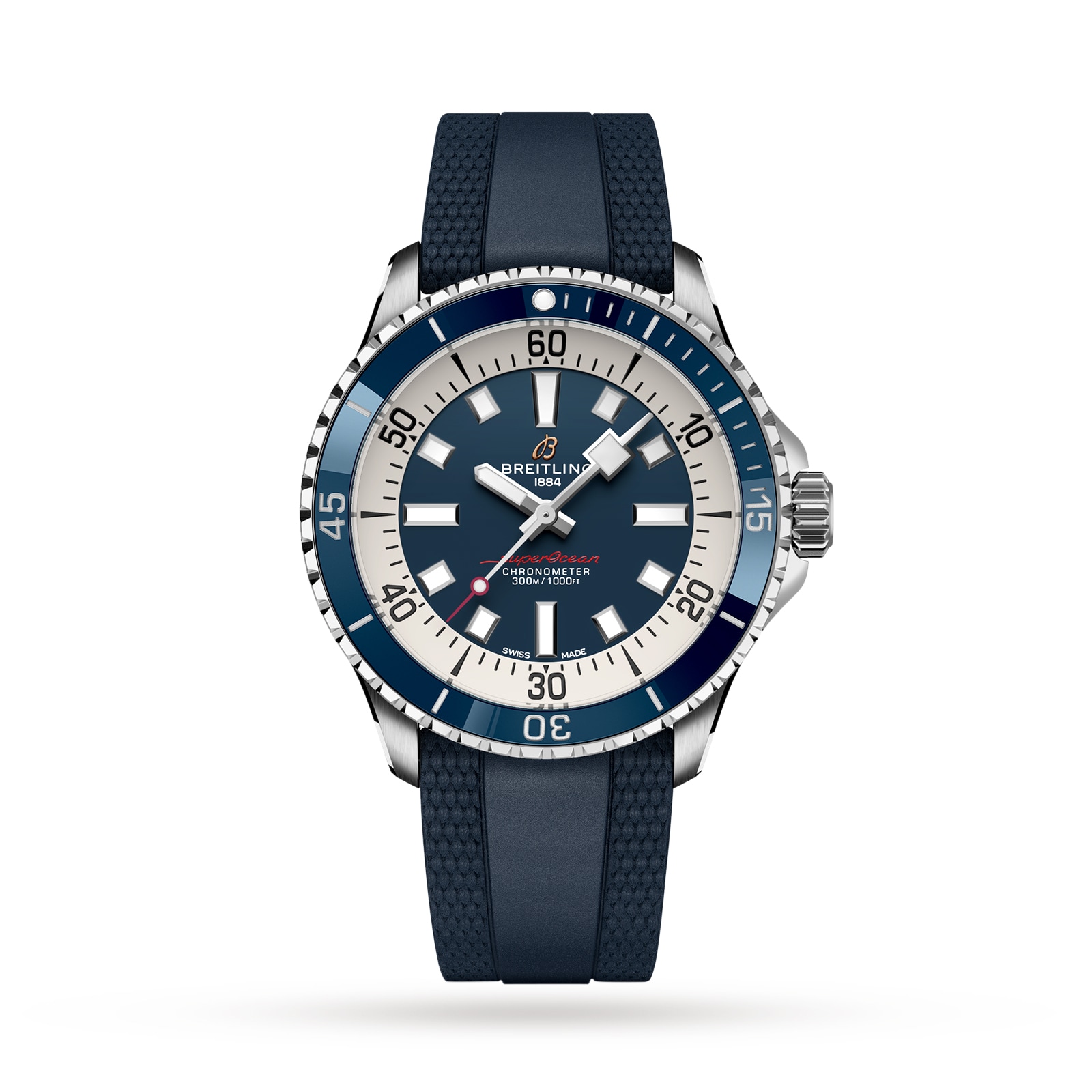 Montre Breitling Superocean Automatic 42 avec bracelet en caoutchouc et acier inoxydable A17375E71C1S1 Montre Breitling Superocean Automatic 42 avec bracelet en caoutchouc et acier inoxydable A17375E71C1S1