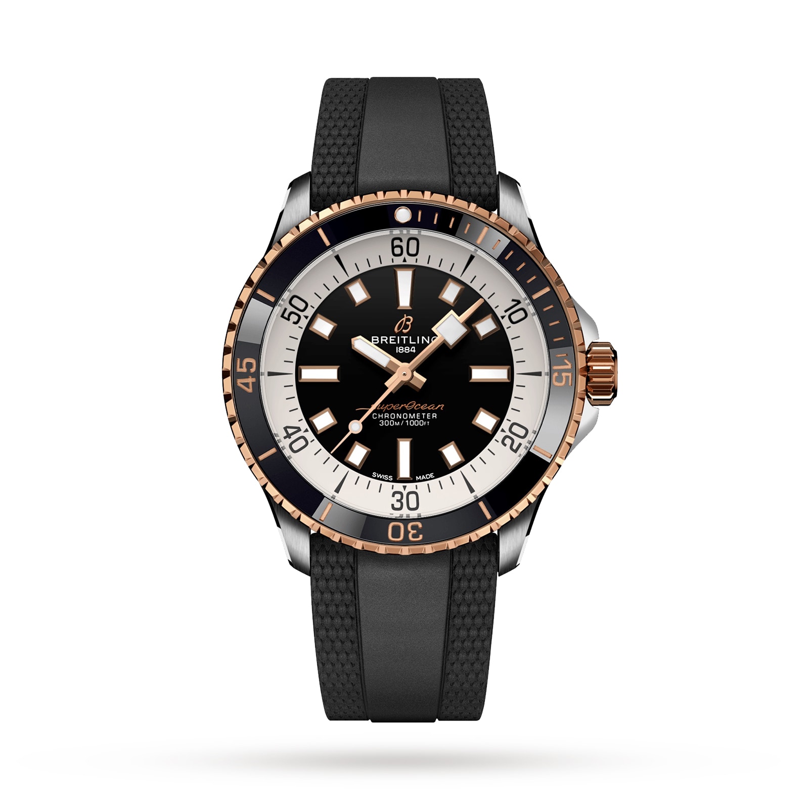 Montre Breitling Superocean Automatic 42 en acier inoxydable et or rouge 18 carats U17375211B1S1 Montre Breitling Superocean Automatic 42 en acier inoxydable et or rouge 18 carats U17375211B1S1
