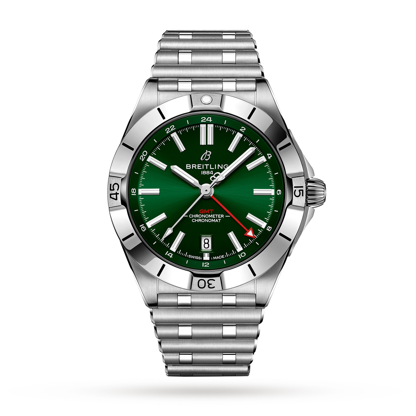 Montre Breitling Chronomat Automatique GMT 40 avec cadran vert A32398101L1A1