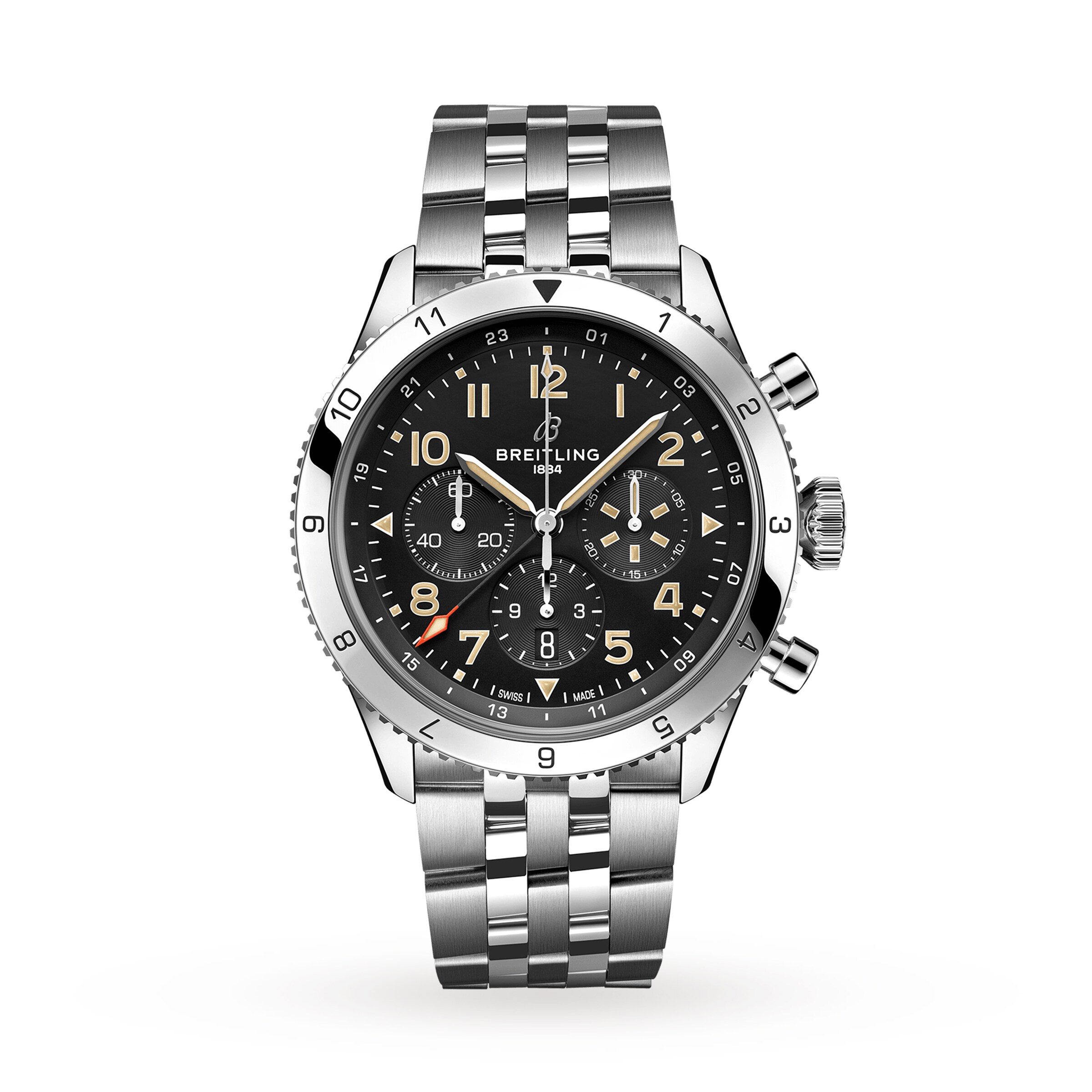 Montre Breitling Super AVI B04 Chronographe GMT 46 P-51 Mustang AB04453A1B1A1