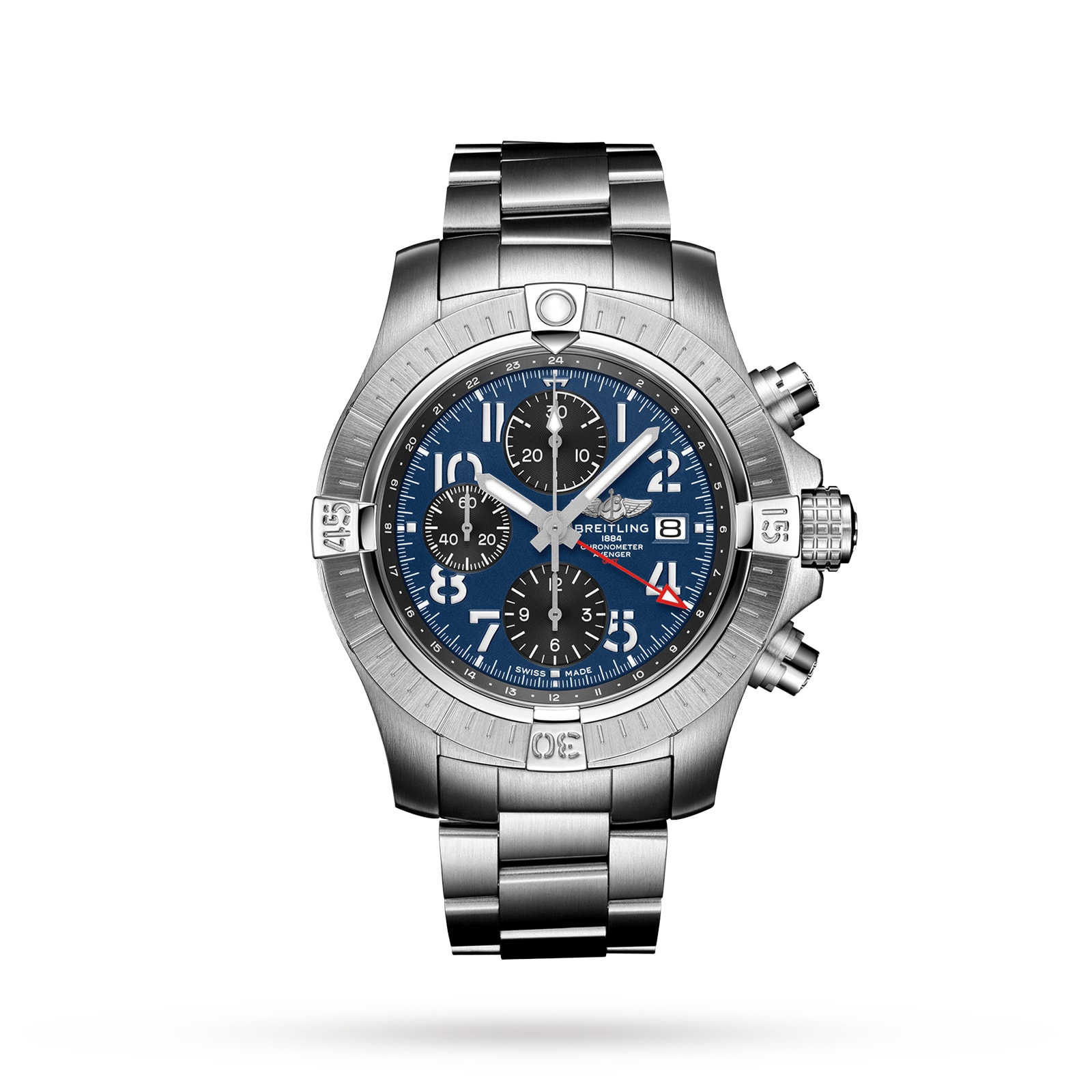 Montre Breitling Avenger Chronographe GMT 45 en acier inoxydable A24315101C1A1