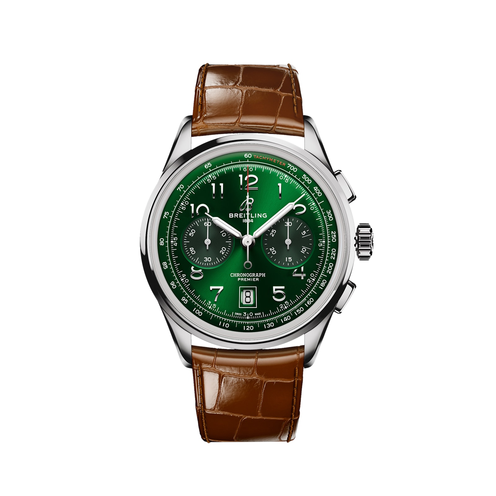 Montre homme Breitling Premier B01 Chronographe 42 mm Vert AB0145371L1P1 Montre homme Breitling Premier B01 Chronographe 42 mm Vert AB0145371L1P1