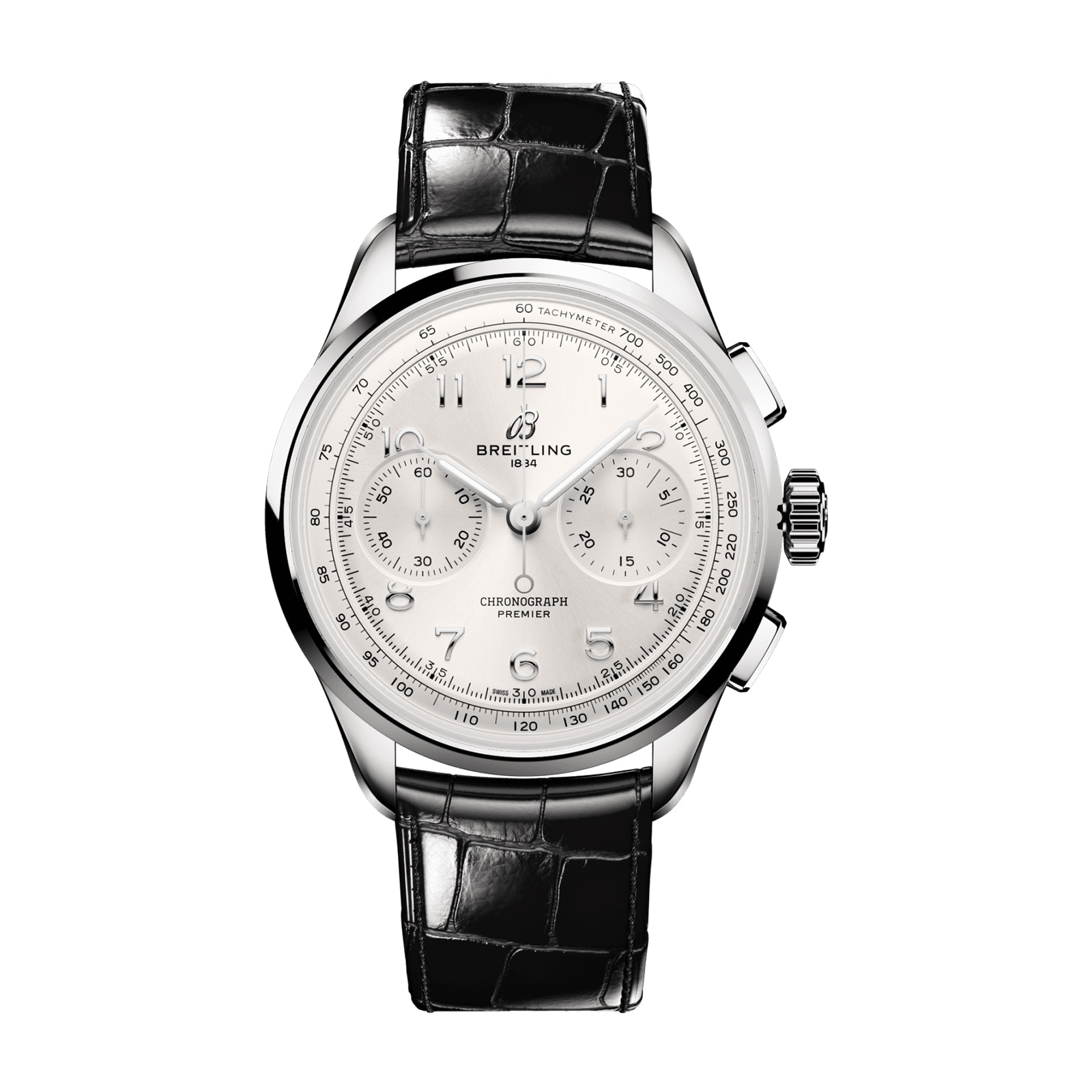 Montre homme Breitling Premier B09 Chronograph 40 mm, argent AB0930371G1P1 Montre homme Breitling Premier B09 Chronograph 40 mm, argent AB0930371G1P1