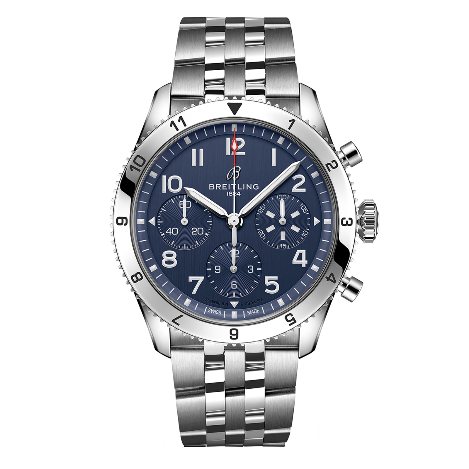 Montre Breitling Classic AVI Chronograph 42 Hommage a Vought F4U Corsair en acier inoxydable A233801A1C1A1