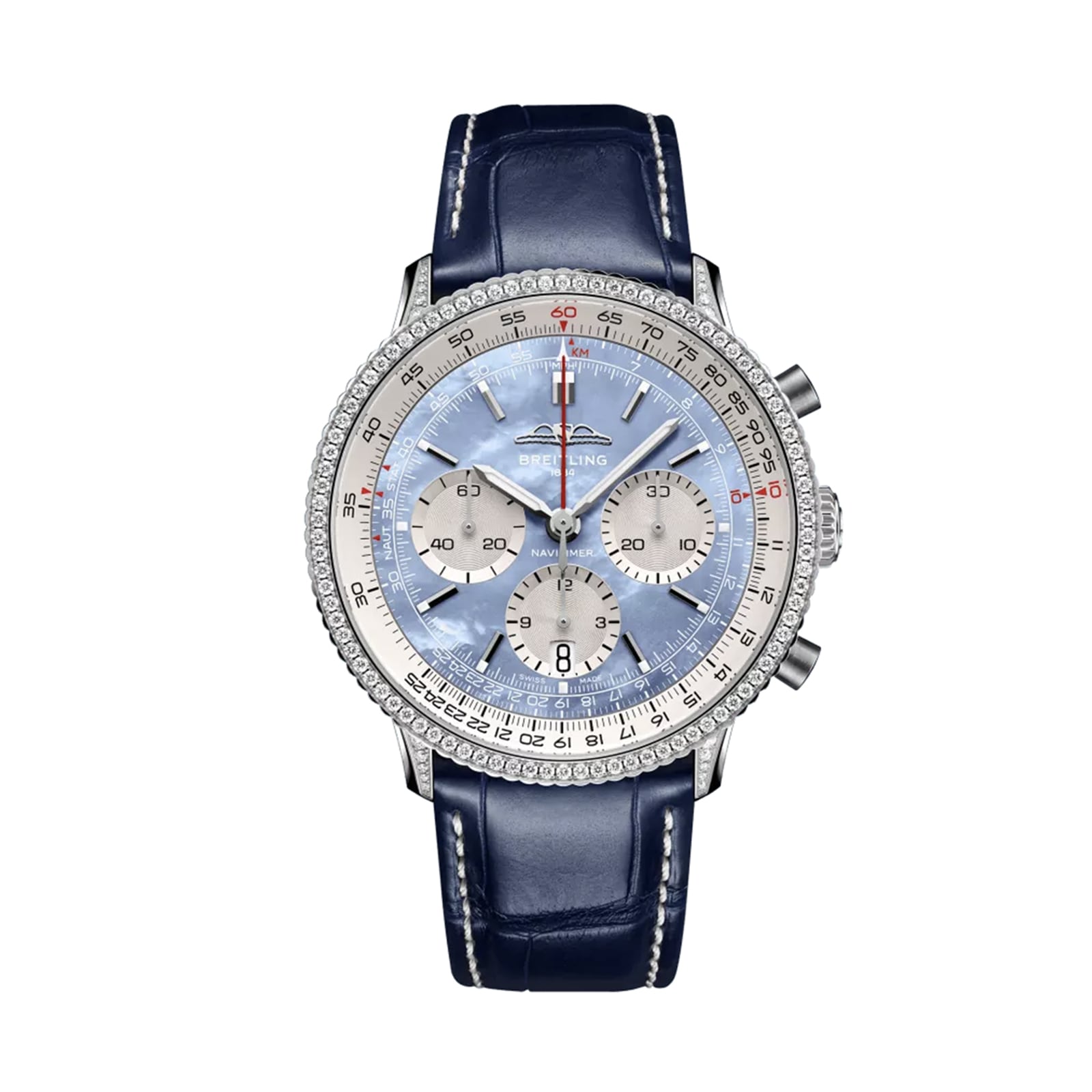 Montre homme Breitling Navitimer B01 Chronographe 41 mm Bleu AB01396A1C1P1