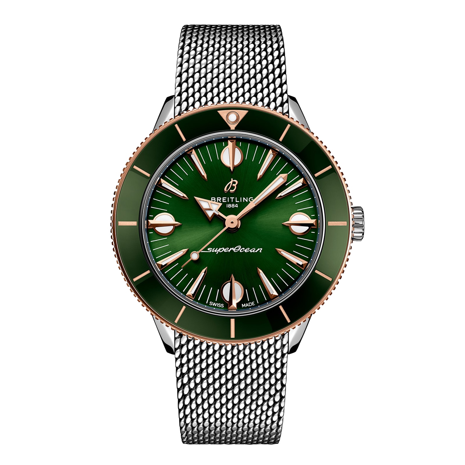 Montre homme Breitling Superocean Heritage '57 Highlands Capsule 38 mm, verte, 2 bracelets, U10340361L1A1 Montre homme Breitling Superocean Heritage '57 Highlands Capsule 38 mm, verte, 2 bracelets, U10340361L1A1