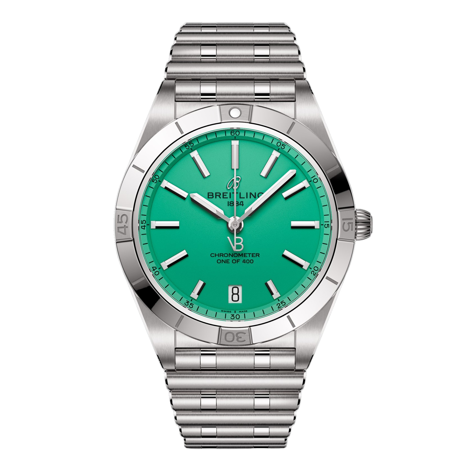 Montre femme Breitling Chronomat Automatique 36 mm Victoria Beckham Edition limitee Peppermint A103801A1L1A1
