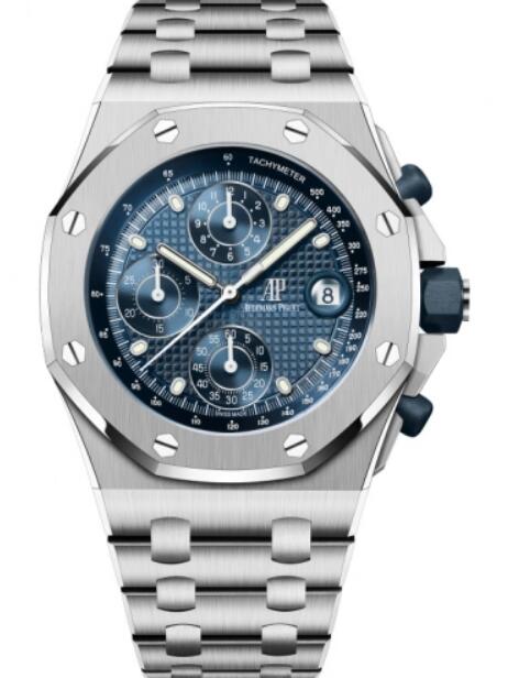 Montre Audemars Piguet Royal Oak Offshore Chronographe Automatique The Beast Acier 42 mm Cadran Bleu 26238ST.OO.2000ST.01  Montre Audemars Piguet Royal Oak Offshore Chronographe Automatique The Beast Acier 42 mm Cadran Bleu 26238ST.OO.2000ST.01