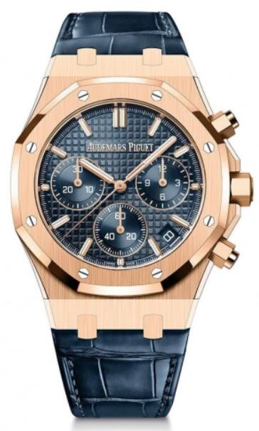 Montre Audemars Piguet Royal Oak Chronographe Automatique Or rose 41 mm Cadran bleu 26240OR.OO.D315CR.01