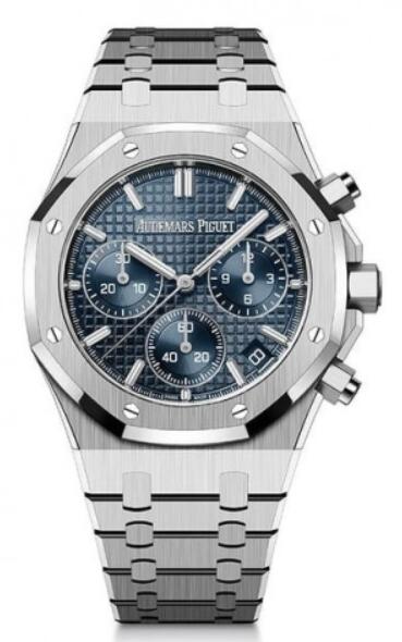 Montre Audemars Piguet Royal Oak automatique en acier inoxydable, cadran bleu, 41 mm, 26240ST.OO.1320ST.01  Montre Audemars Piguet Royal Oak automatique en acier inoxydable, cadran bleu, 41 mm, 26240ST.OO.1320ST.01