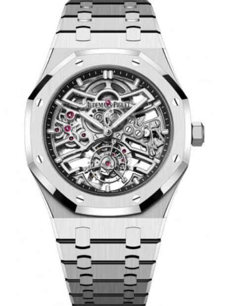 Montre Audemars Piguet Royal Oak Tourbillon Volant Automatique Acier Inoxydable 41 mm Squelette Ajoure 26735ST.OO.1320ST.01