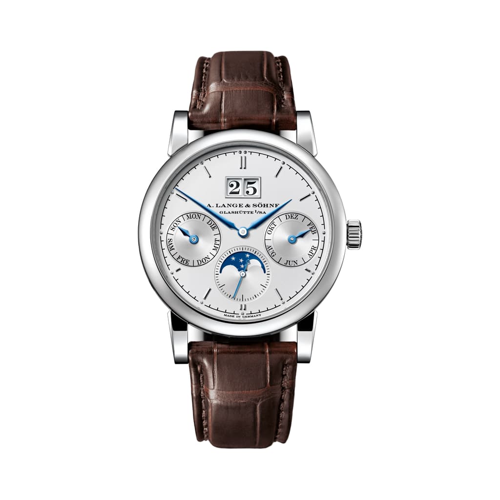 Montre Lange&Sohne SAXONIA CALENDRIER ANNUEL en or blanc 18 carats 330.026