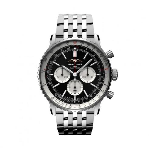 Montre Breitling Navitimer B01 Chronographe 46 Acier Inoxydable Cadran Noir AB0137211B1A1 Montre Breitling Navitimer B01 Chronographe 46 Acier Inoxydable Cadran Noir AB0137211B1A1