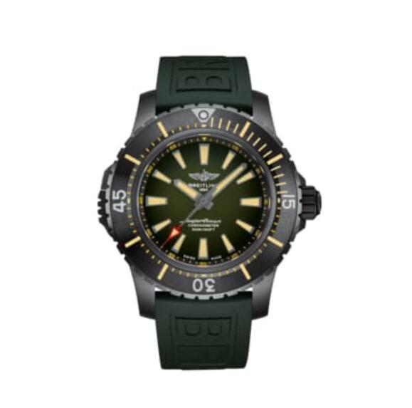 Montre automatique pour homme Breitling Superocean a cadran vert V17369241L1S2 Montre automatique pour homme Breitling Superocean a cadran vert V17369241L1S2