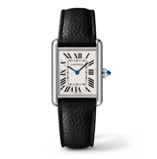 Montre Cartier Tank Americaine pour homme, or jaune, cadran argente WGTA0041