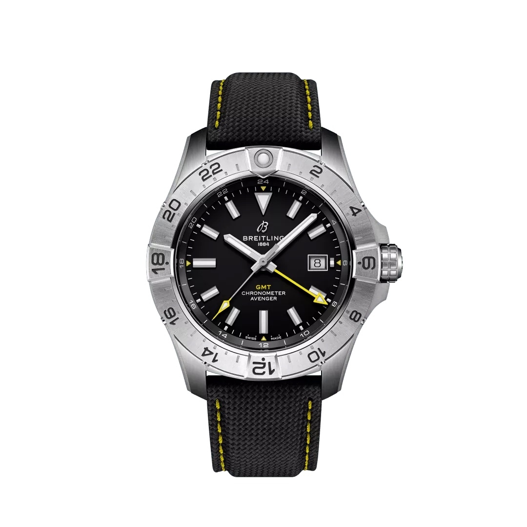 Breitling Avenger Automatique GMT 44 A323201A1B1X1 Bracelet en acier inoxydable noir Ecomm Breitling Avenger Automatique GMT 44 A323201A1B1X1 Bracelet en acier inoxydable noir Ecomm