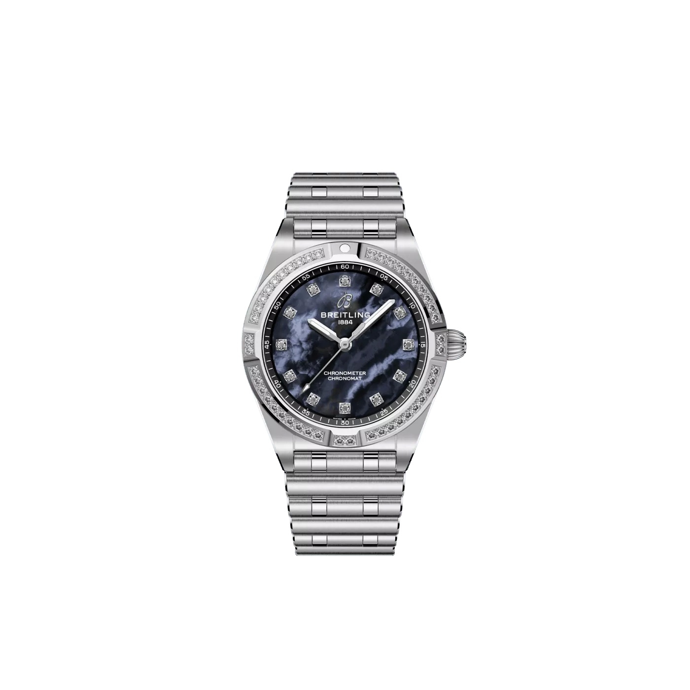 Breitling Chronomat 28 A72310531G1A1 Acier inoxydable Diamant noir Nacre