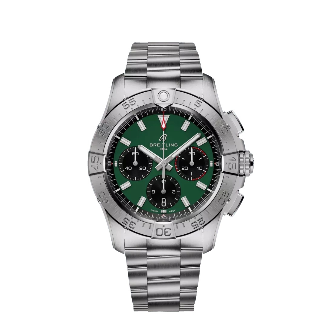 Breitling Avenger B01 Chronographe 42 AB0146101L1A1 Bracelet en acier inoxydable vert