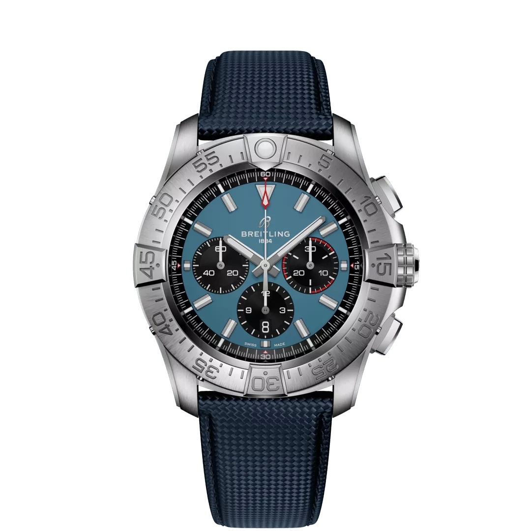 Breitling Super Avenger B01 Chronographe 46 EB0148101C1X1 Bracelet Titane Bleu Breitling Super Avenger B01 Chronographe 46 EB0148101C1X1 Bracelet Titane Bleu
