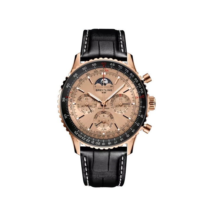 Breitling Navitimer B19 Chronographe 43 RB19101A1H1P1 CALENDRIER PERPETUEL 140e Anniversaire Breitling Navitimer B19 Chronographe 43 RB19101A1H1P1 CALENDRIER PERPETUEL 140e Anniversaire