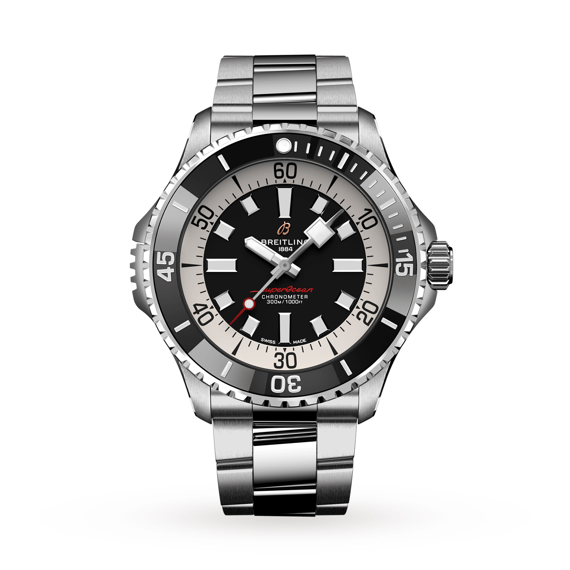 Montre Breitling Superocean Automatique 46 en acier inoxydable A17378211B1A1 Montre Breitling Superocean Automatique 46 en acier inoxydable A17378211B1A1