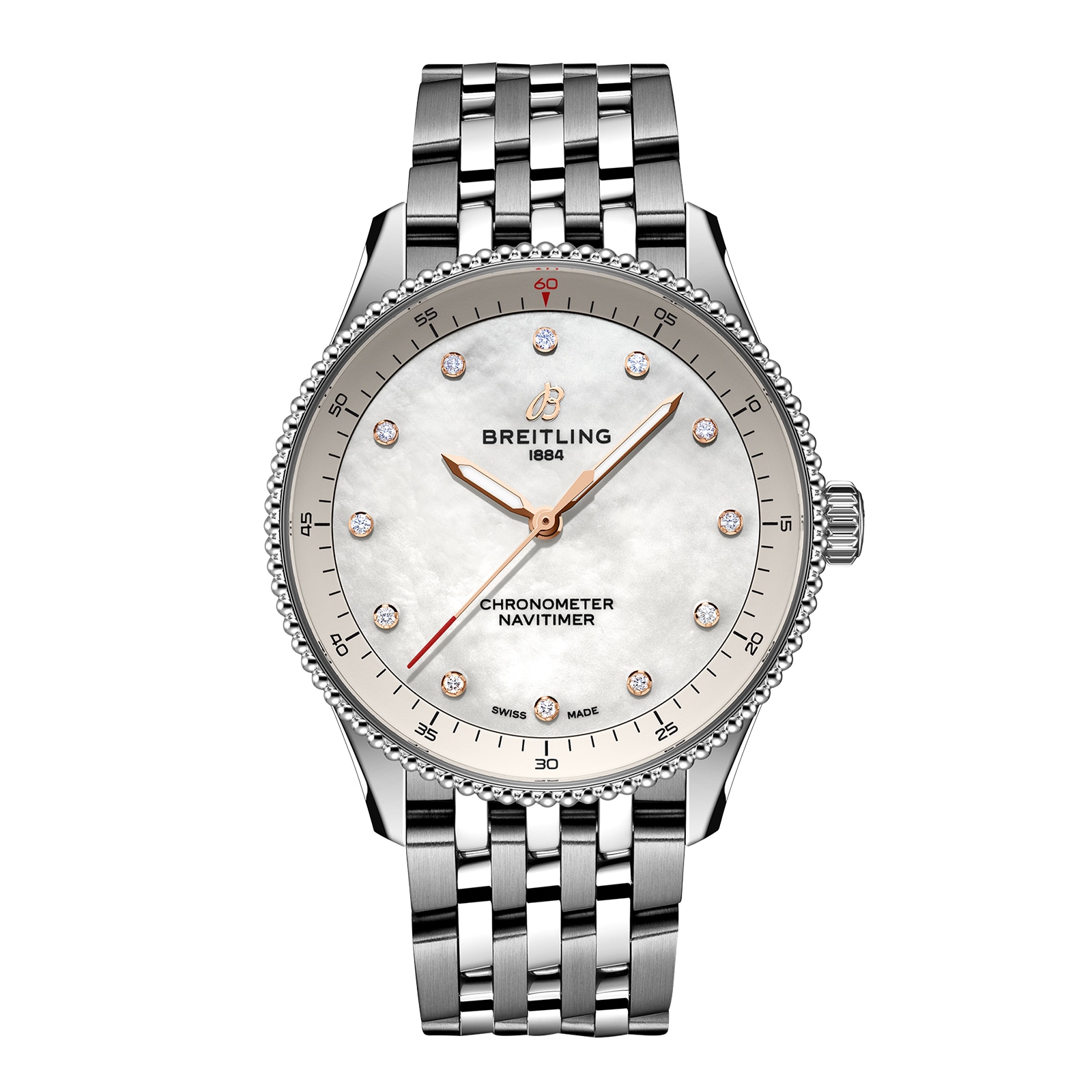 Montre Breitling Navitimer 32 mm pour femme, nacre blanche A77320E61A2A1 Montre Breitling Navitimer 32 mm pour femme, nacre blanche A77320E61A2A1