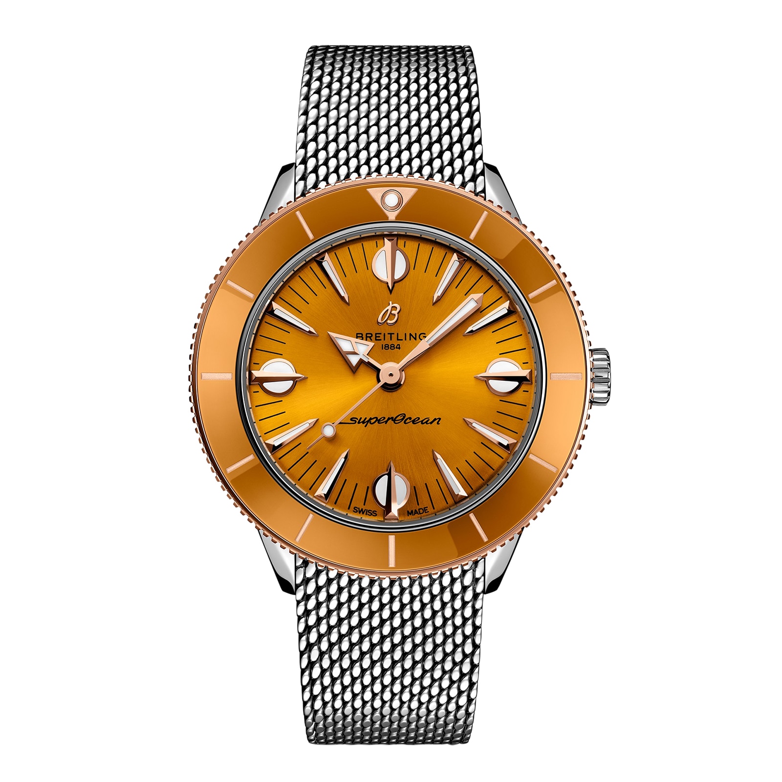 Montre homme Breitling Superocean Heritage '57 Highlands Capsule 38 mm, jaune, 2 bracelets, U10340281I1A1 Montre homme Breitling Superocean Heritage '57 Highlands Capsule 38 mm, jaune, 2 bracelets, U10340281I1A1