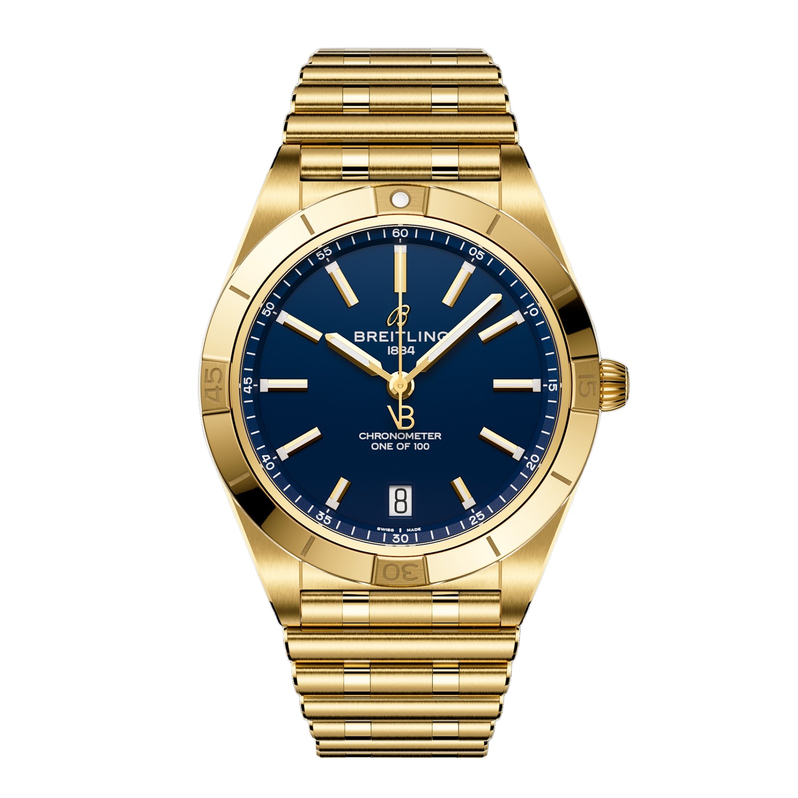 Montre Breitling Chronomat Automatique 36 mm Victoria Beckham Edition Limitee Femme Bleu Nuit Or Jaune K103801A1C1K1 Montre Breitling Chronomat Automatique 36 mm Victoria Beckham Edition Limitee Femme Bleu Nuit Or Jaune K103801A1C1K1