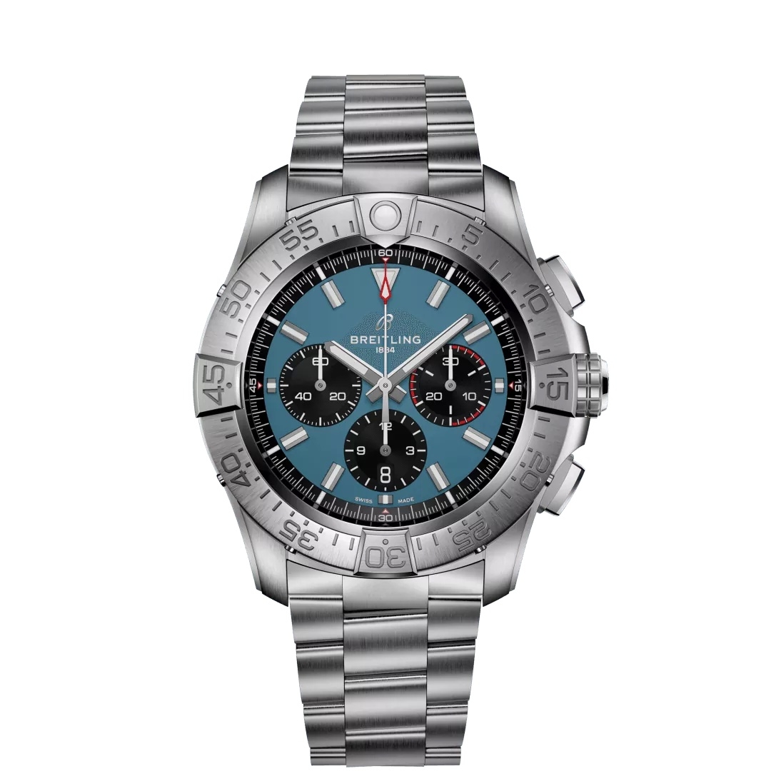 Breitling Super Avenger B01 Chronographe 46 EB0148101C1E1 Bracelet Titane Bleu Breitling Super Avenger B01 Chronographe 46 EB0148101C1E1 Bracelet Titane Bleu